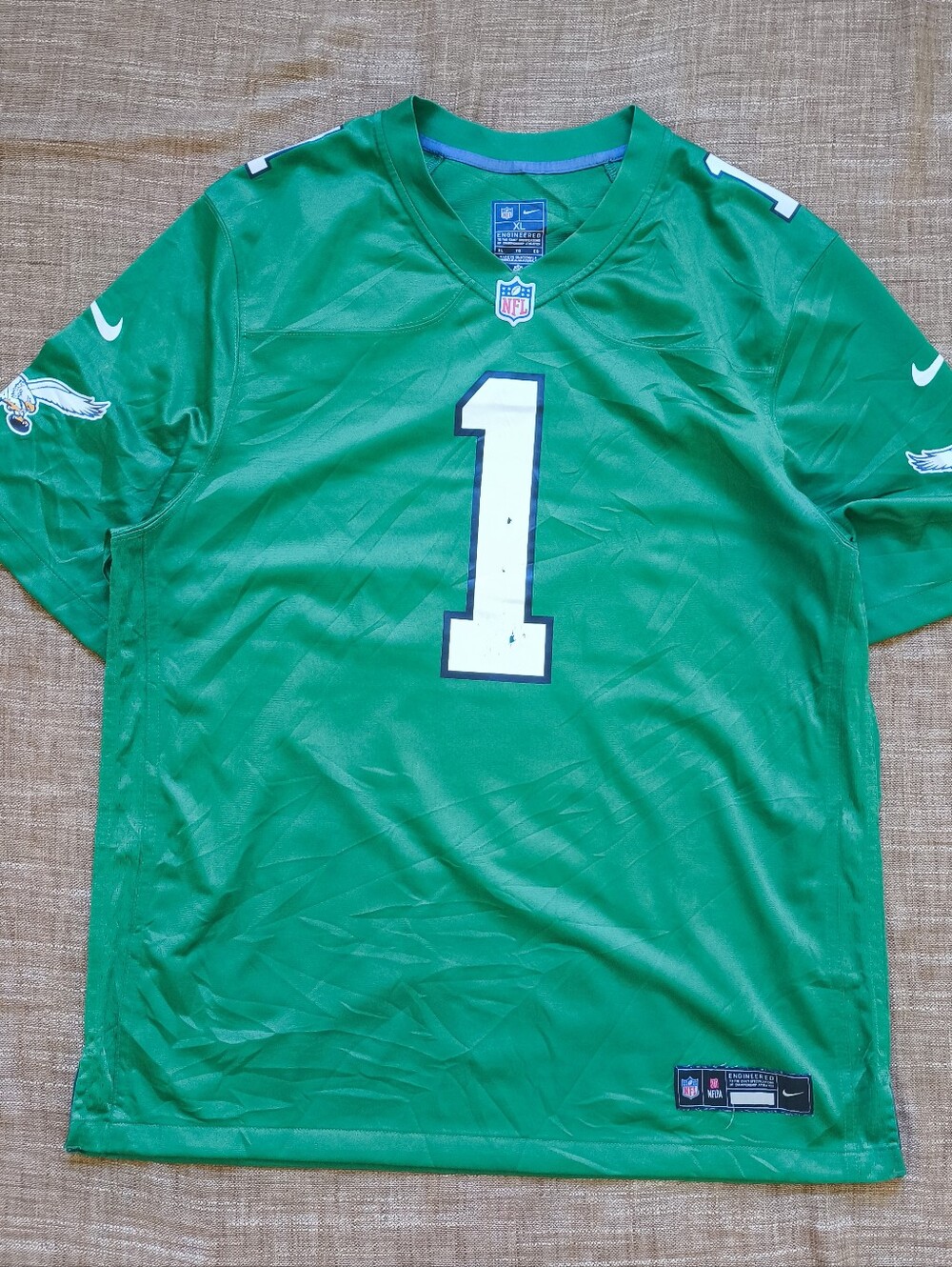 Nike Philadelphia Eagles Jalen Hurts Nike Game Jersey Game Jersey Kelly Green XL